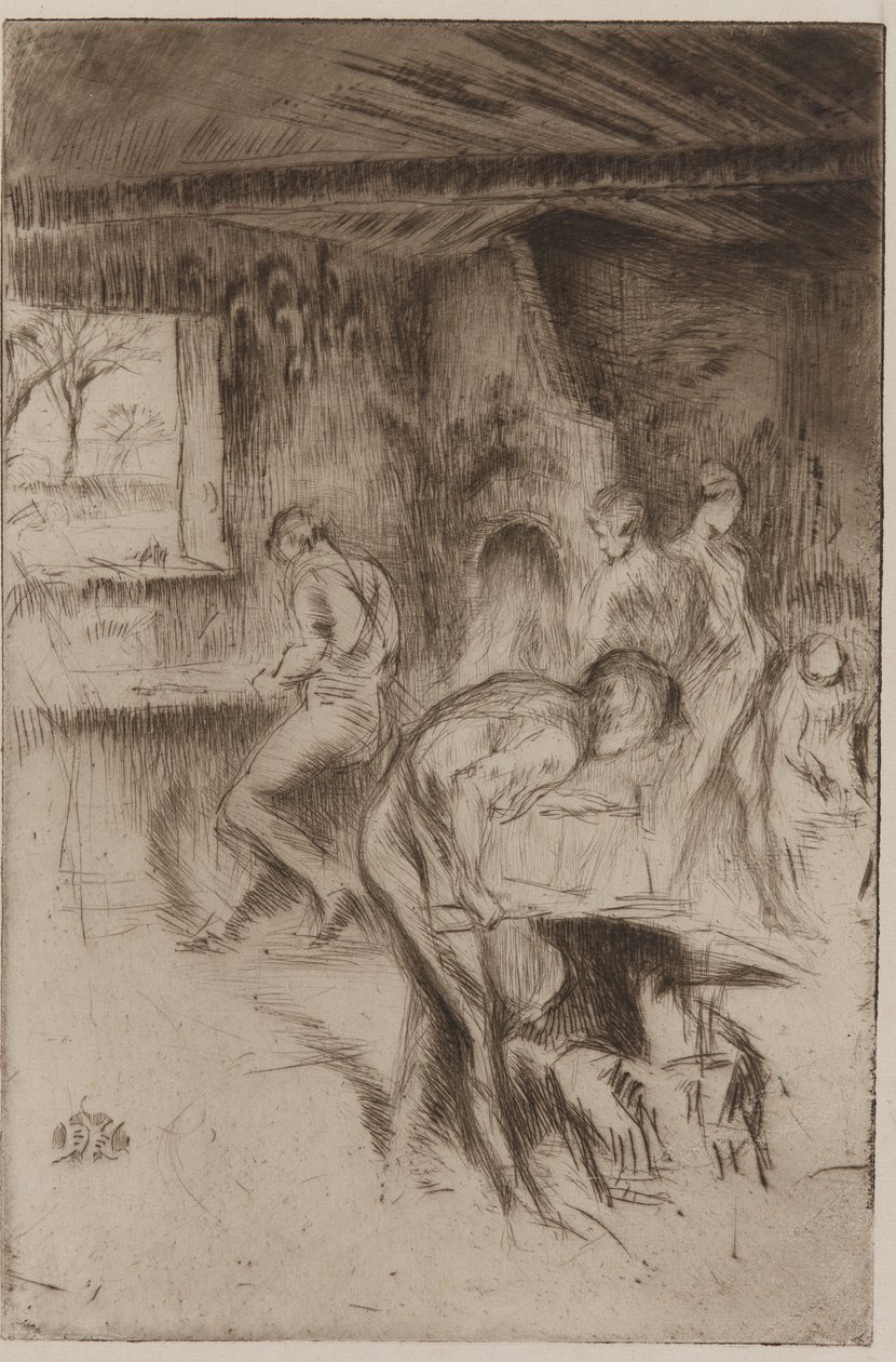 The Little Forge, Liverpool, 1875. av James Abbott McNeill Whistler