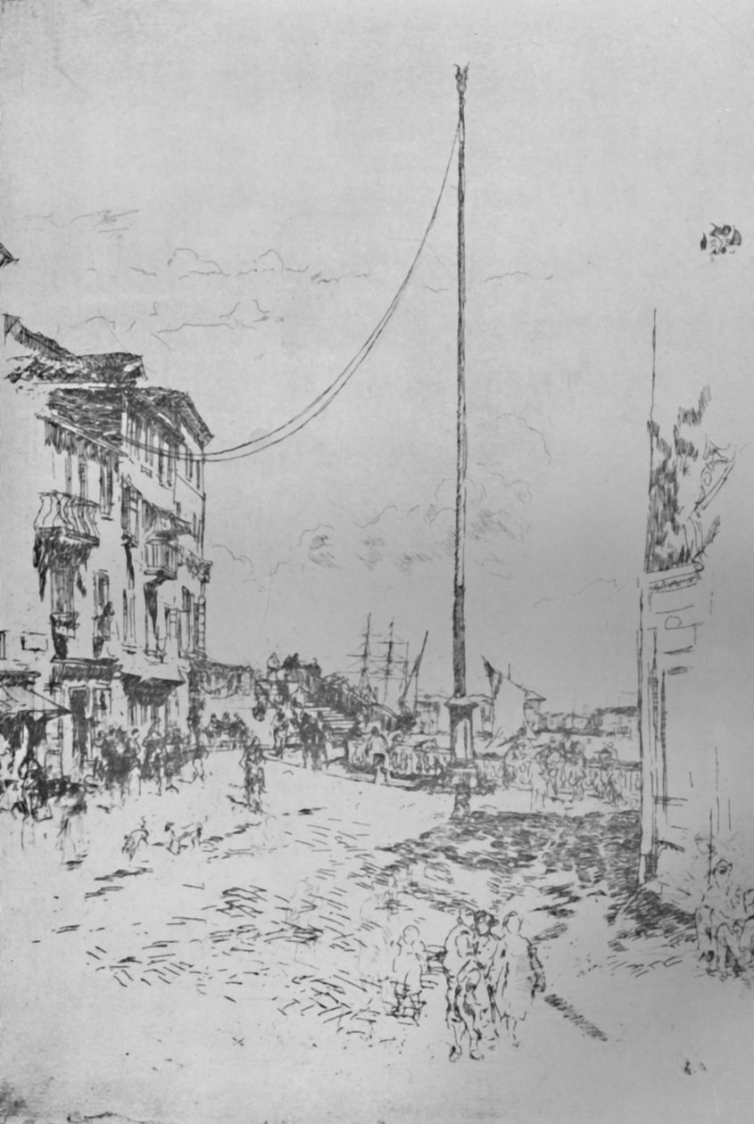 Den lilla masten, c1880, 1925. av James Abbott McNeill Whistler