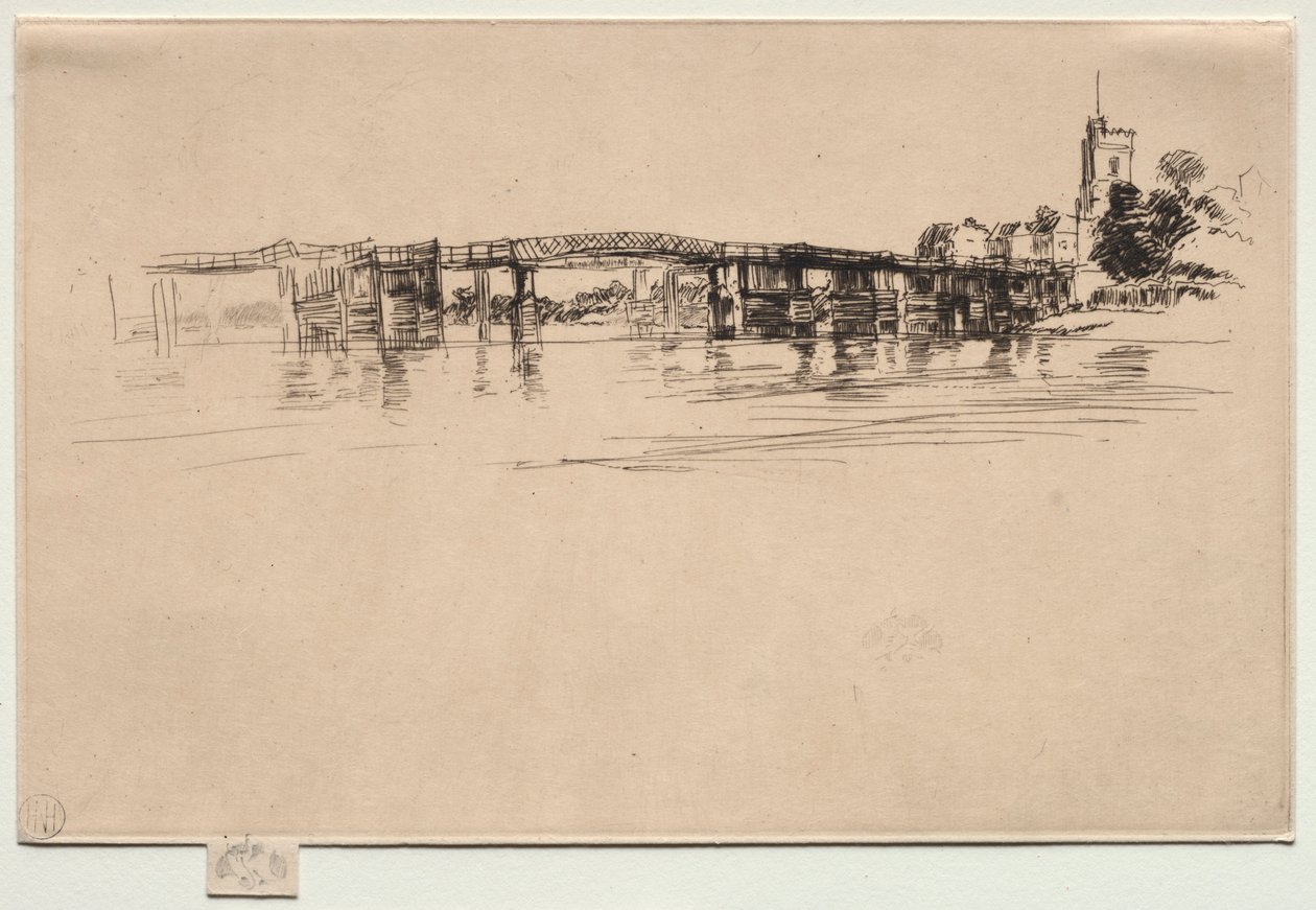 The Little Putney, nr 1. av James Abbott McNeill Whistler