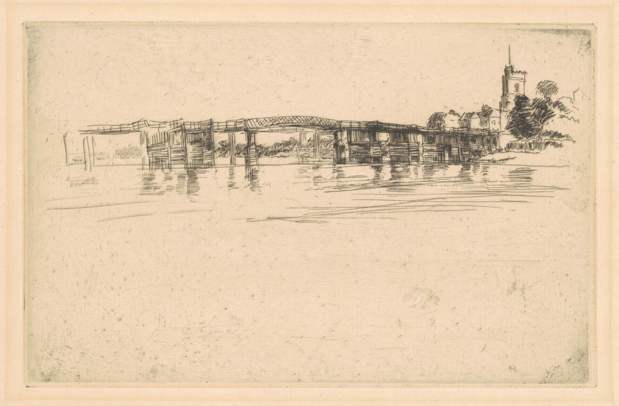 The Little Putney, nr 1, 1879. av James Abbott McNeill Whistler