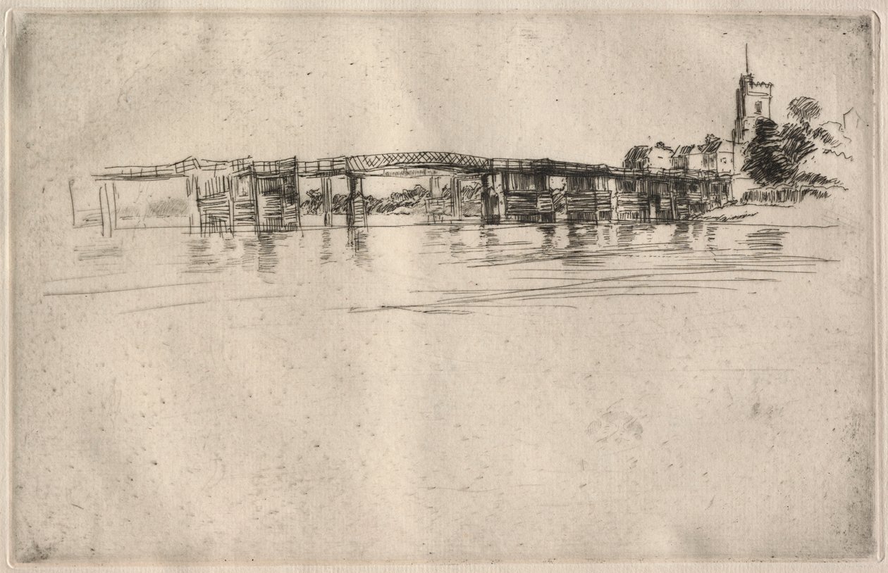The Little Putney nr 1, 1879. av James Abbott McNeill Whistler
