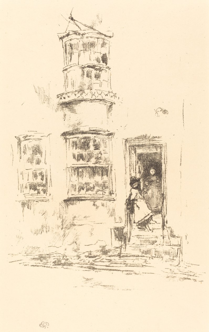 De små stegen, Lyme Regis, 18951896. av James Abbott McNeill Whistler