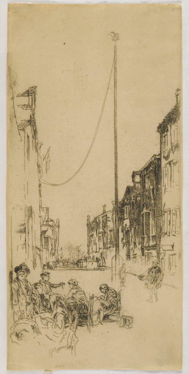 The Mast, 1880 (etsning på papper) av James Abbott McNeill Whistler