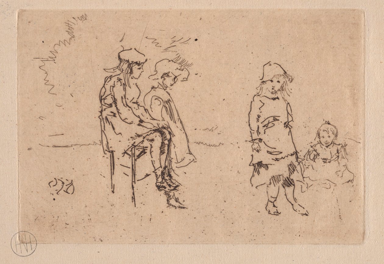 Menpes-barnen. av James Abbott McNeill Whistler