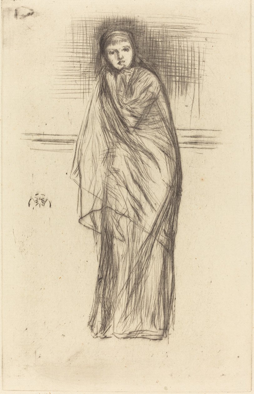 Modellen vilar, 1870. av James Abbott McNeill Whistler