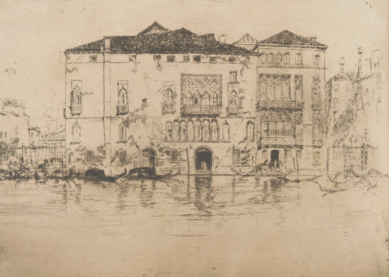 Slotten, 1879-1880. av James Abbott McNeill Whistler