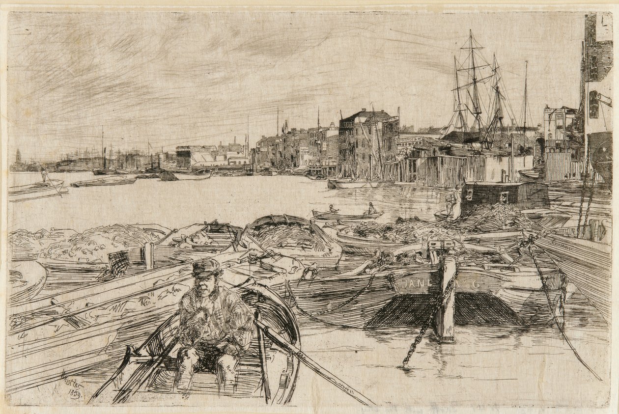 Poolen, 1859. av James Abbott McNeill Whistler