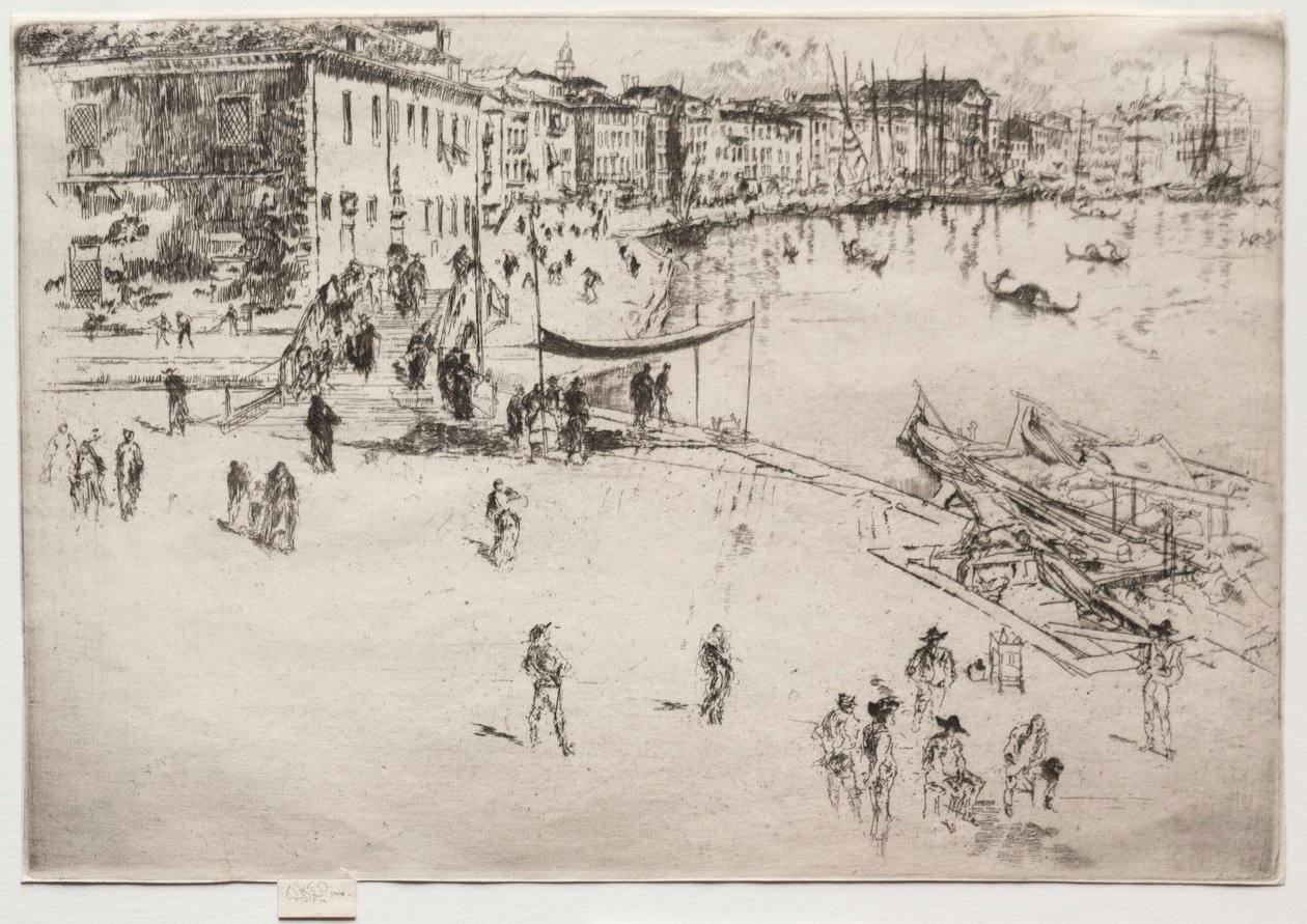 The Riva, nr 2, 1886. av James Abbott McNeill Whistler