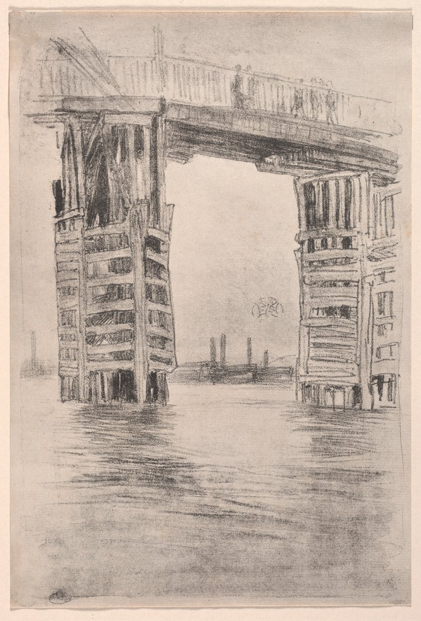 Den höga bron, 1878. av James Abbott McNeill Whistler