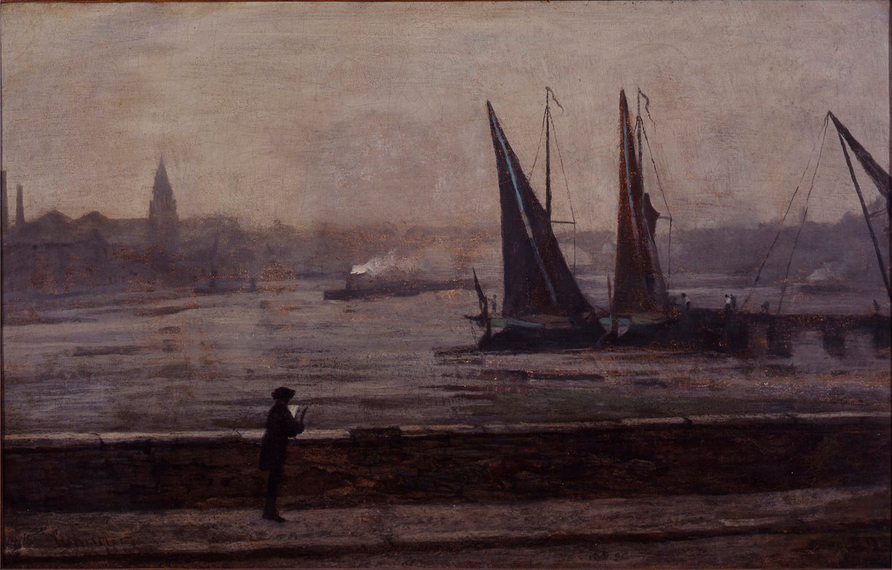 Themsen från Battersea Bridge av James Abbott McNeill Whistler