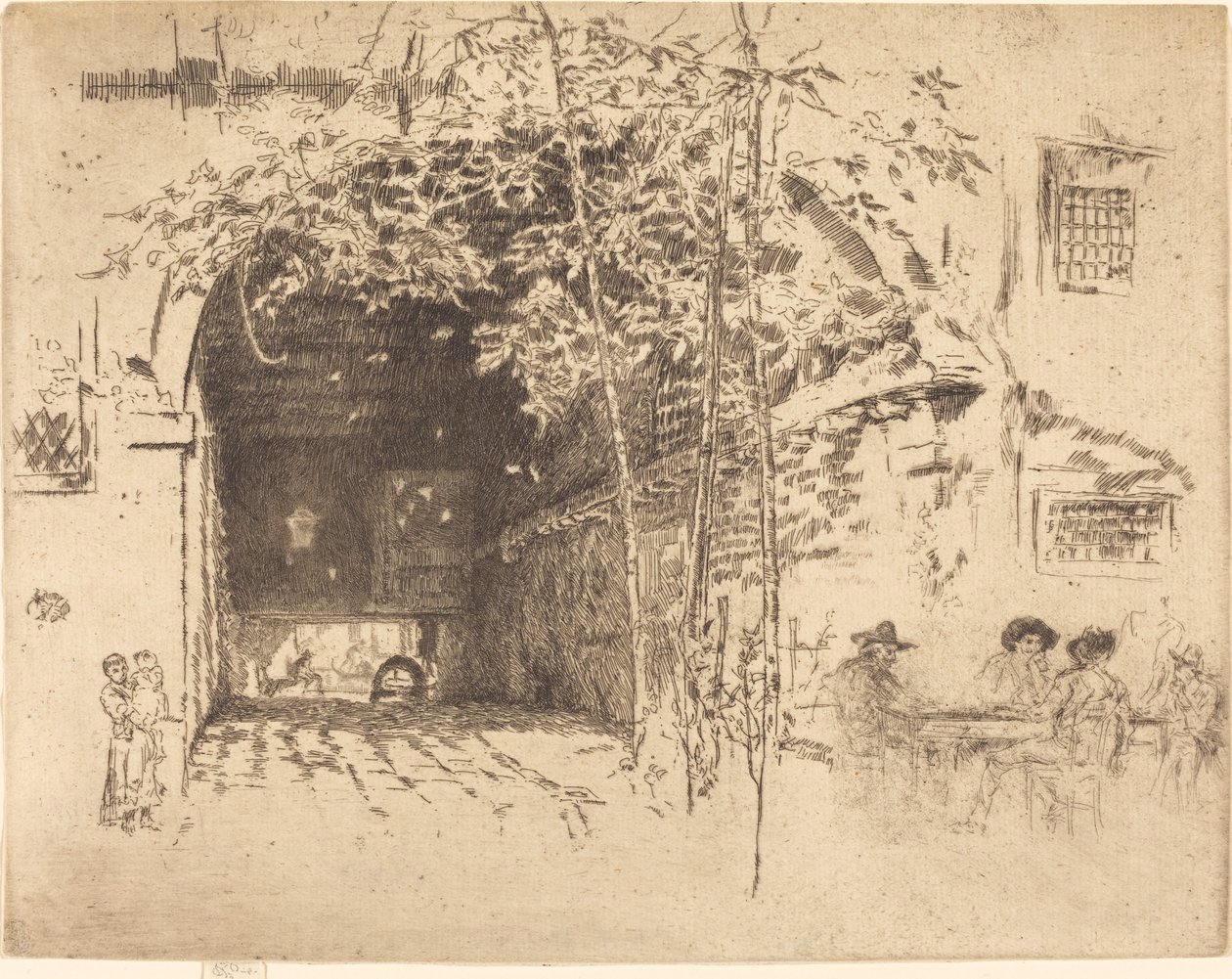 Färjan, No.II, 18791880. av James Abbott McNeill Whistler