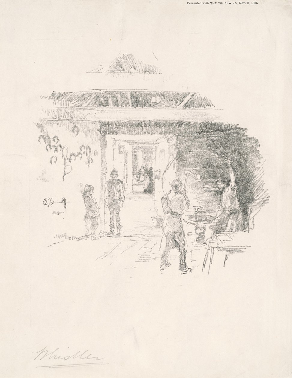 Däcksmeden, 1890. av James Abbott McNeill Whistler