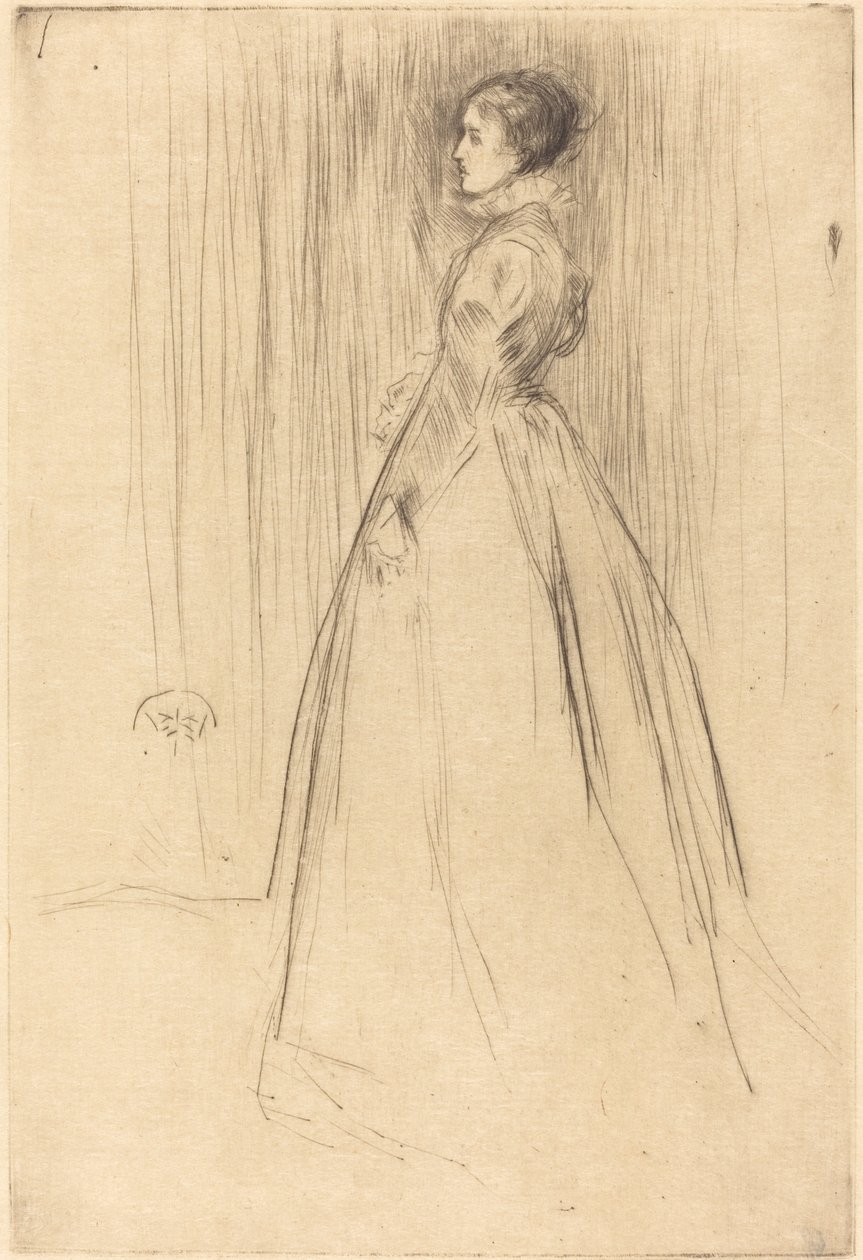 Sammetsklänningen, 1873. av James Abbott McNeill Whistler