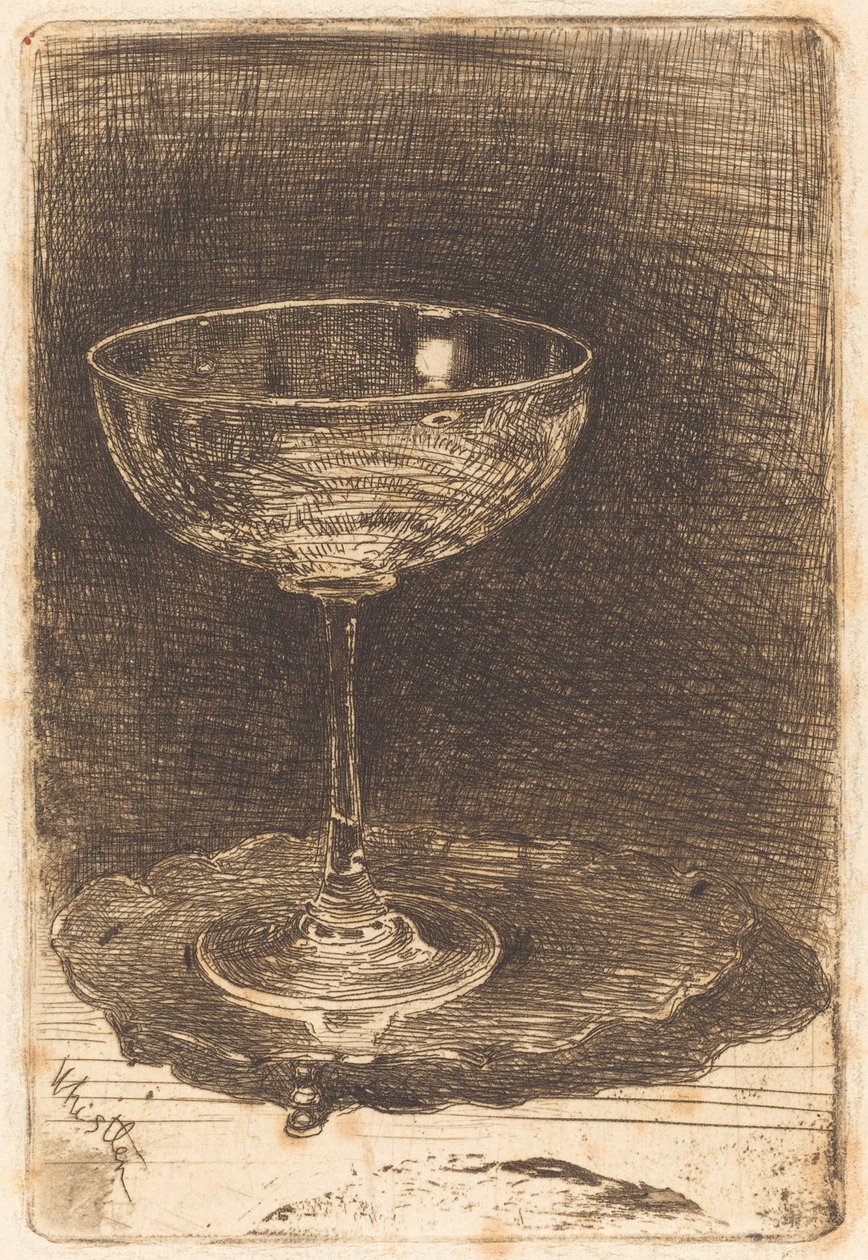 Vinglaset, 1858. av James Abbott McNeill Whistler