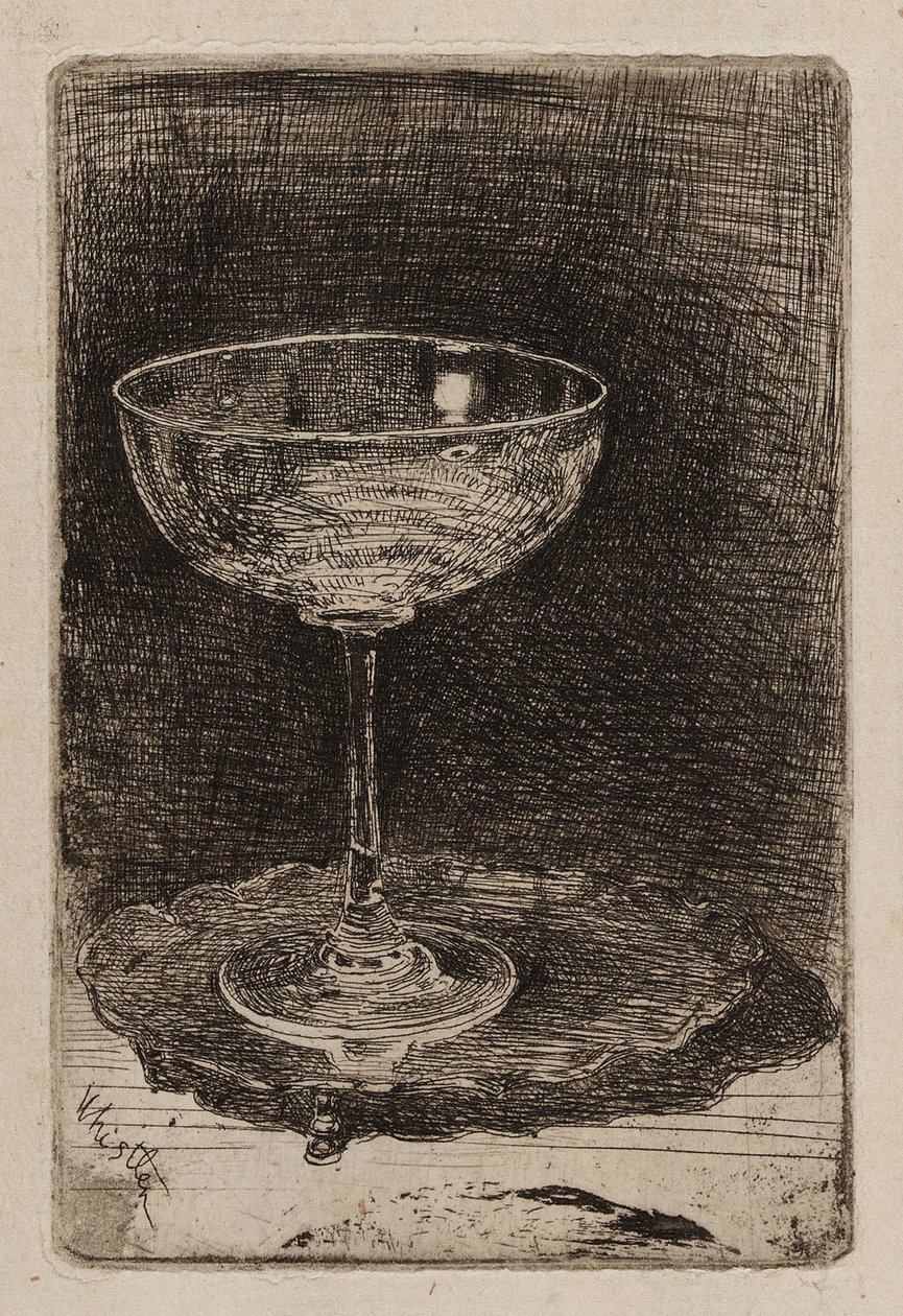 Vinglaset, 1858. av James Abbott McNeill Whistler