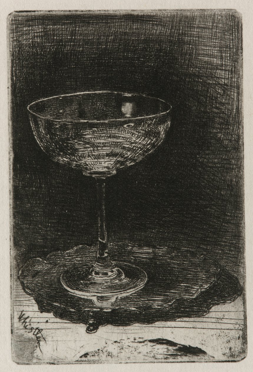 Vinglaset, 1858. av James Abbott McNeill Whistler