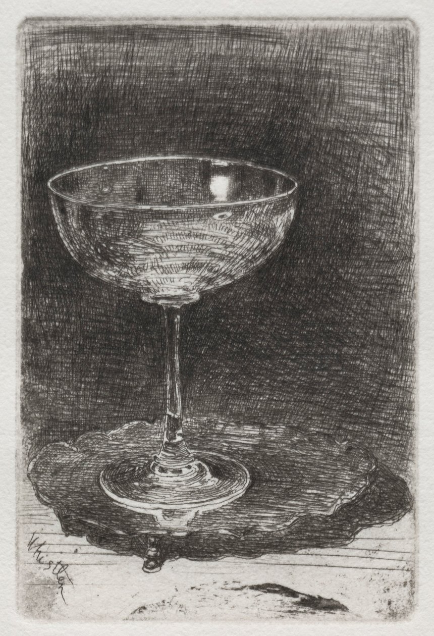 Vinglaset, 1858. av James Abbott McNeill Whistler