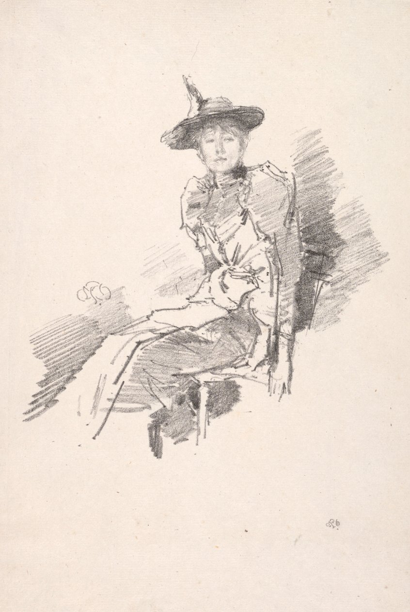 Den bevingade hatten, 1890. av James Abbott McNeill Whistler