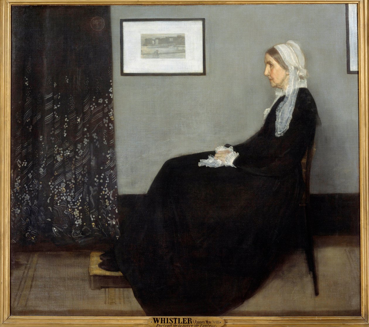 Konstnärens mor eller arrangemang i grått och svart n°1 av James Abbott McNeill Whistler
