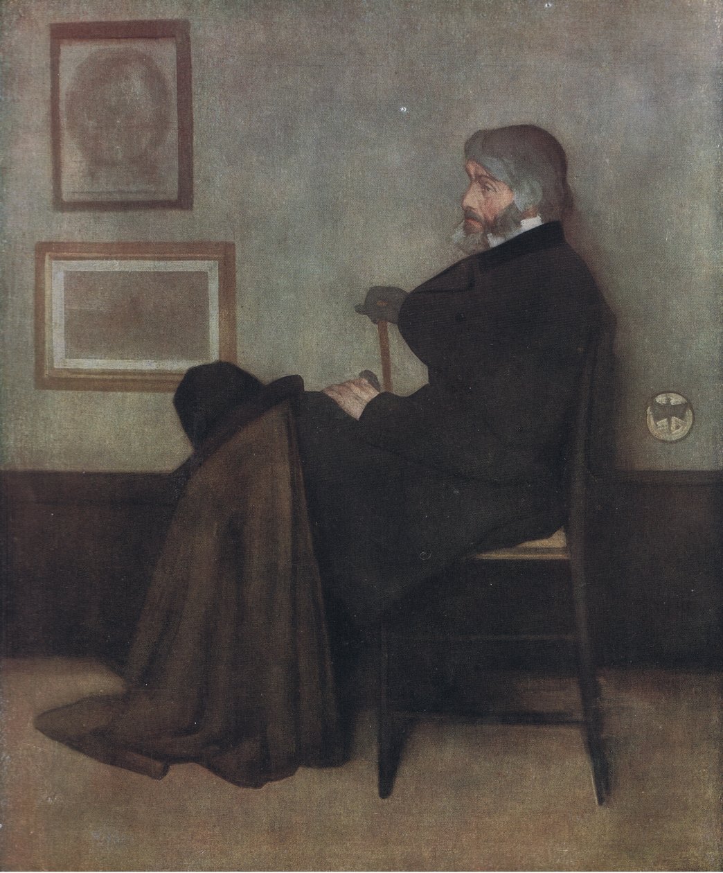 Thomas Carlyles porträtt, Bibbys Annual, 1916-1917 av James Abbott McNeill Whistler