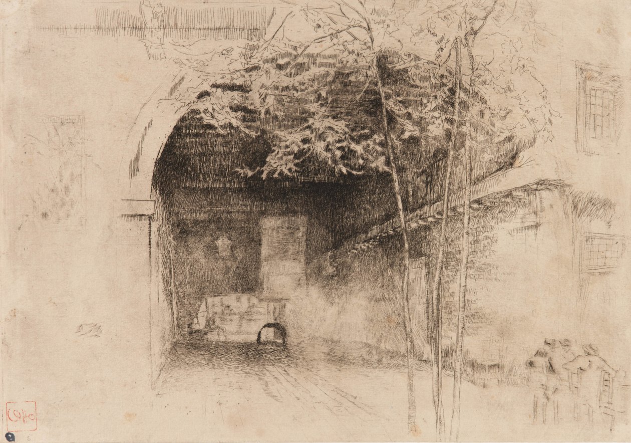 Färja, 1879-1880. av James Abbott McNeill Whistler