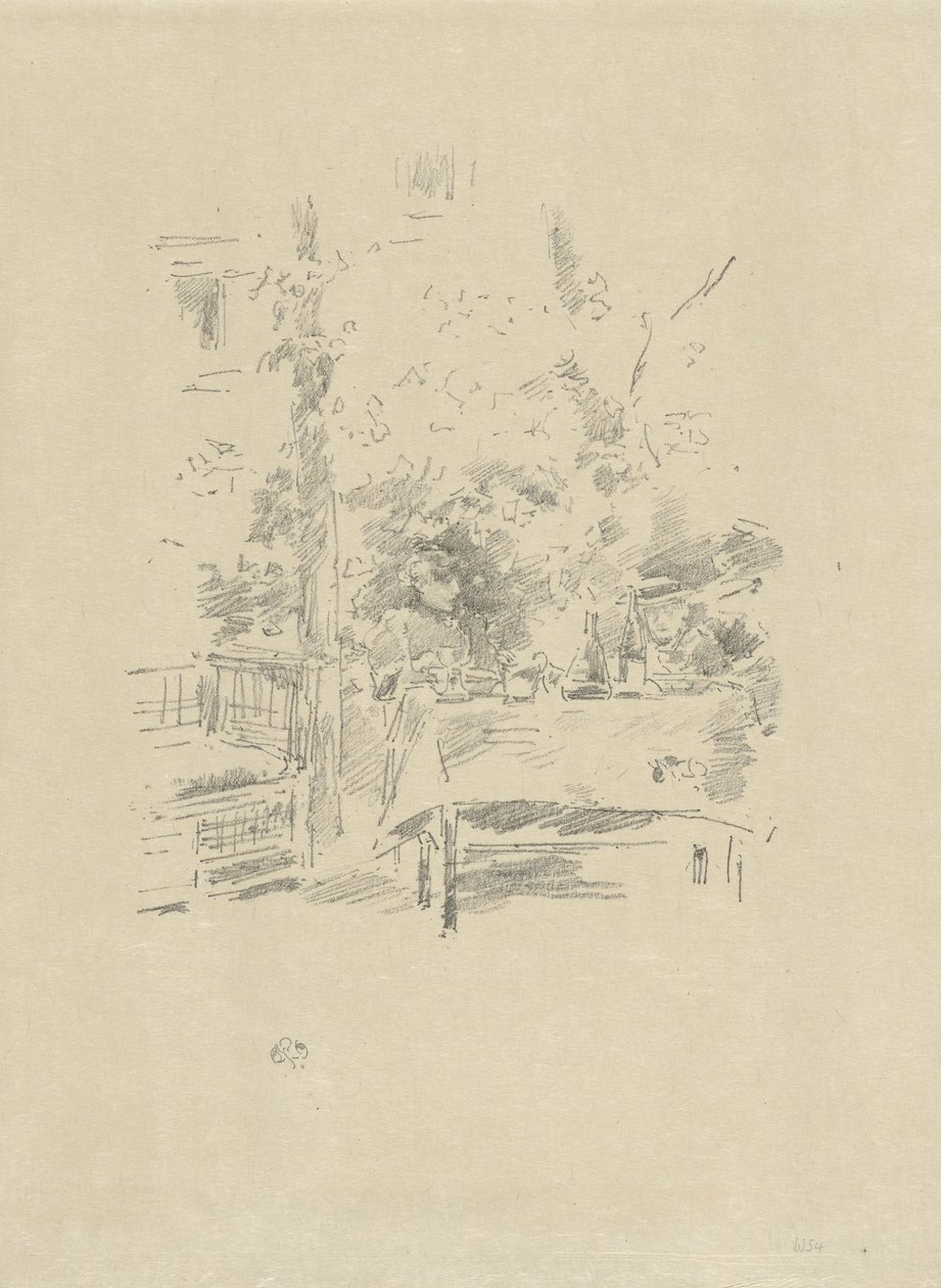 Head-to-head i trädgården av James Abbott McNeill Whistler