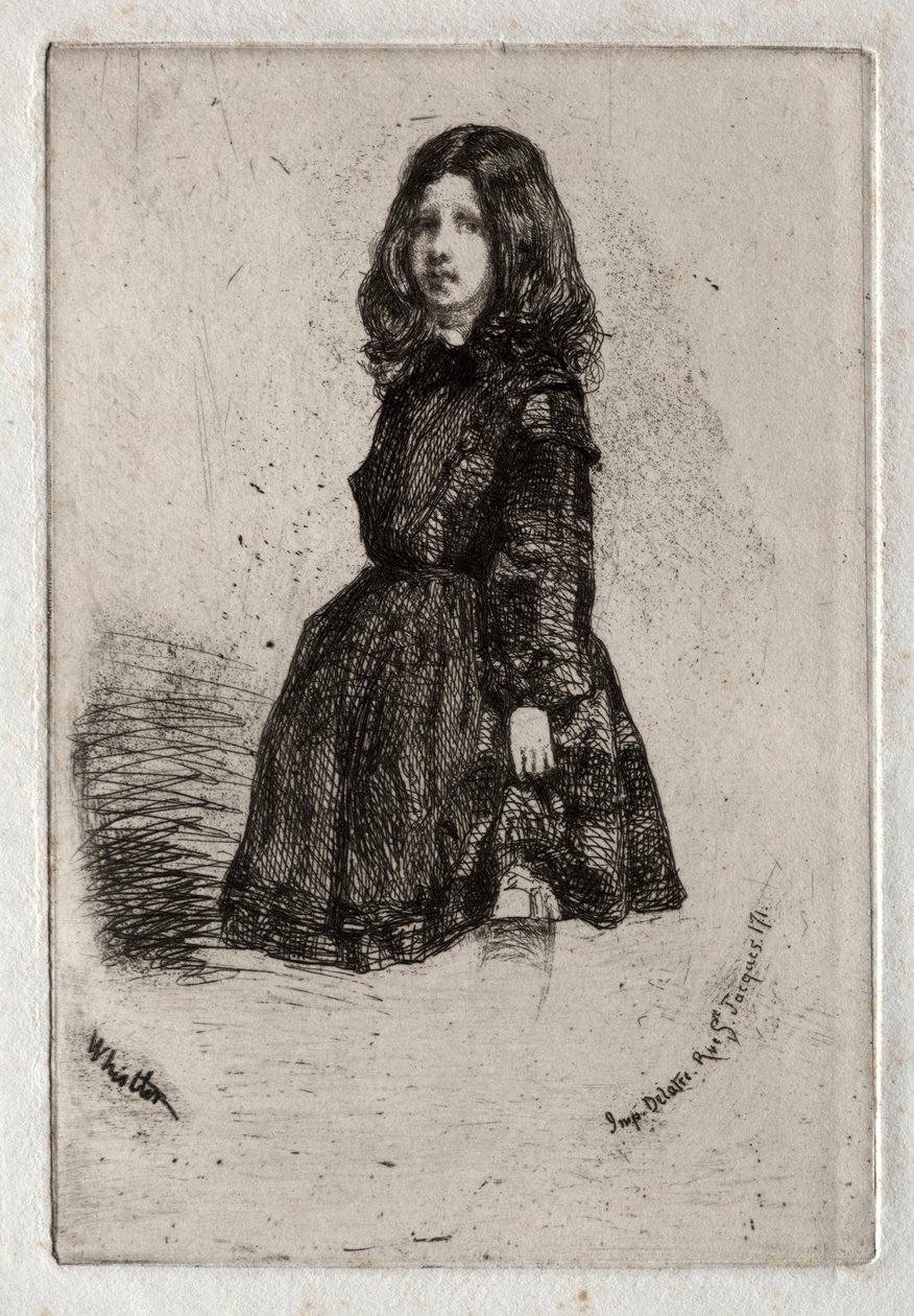 Tolv etsningar från naturen: Annie, 1858. av James Abbott McNeill Whistler