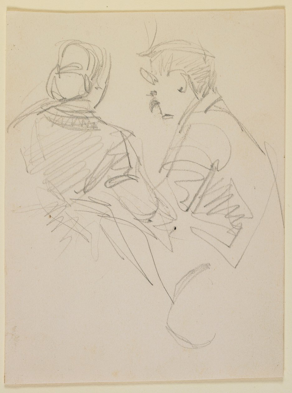 Två figurer, 1858. av James Abbott McNeill Whistler
