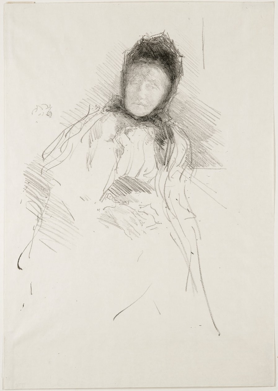 Oavslutad skiss av Lady Haden, 1895 av James Abbott McNeill Whistler