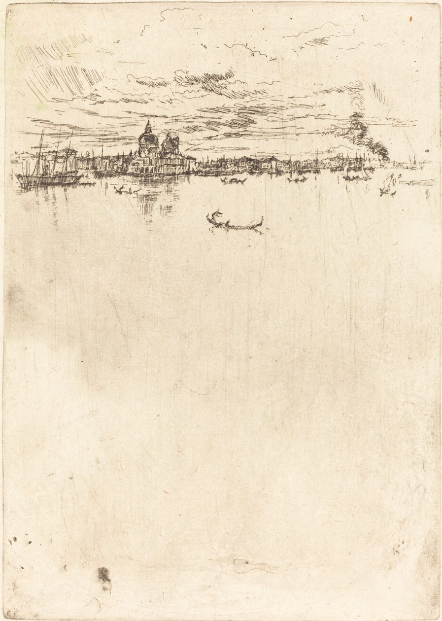 Upprätta Venedig, 1879-1880. av James Abbott McNeill Whistler