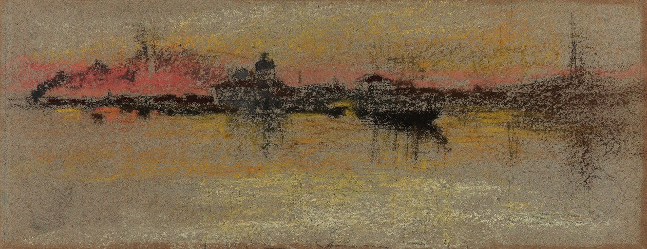 Venedig: Soluppgång på Rialto, 1880. av James Abbott McNeill Whistler
