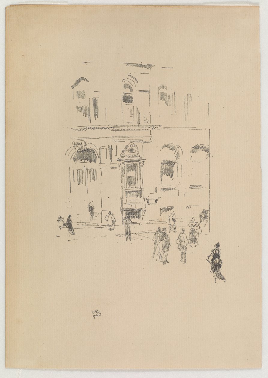 Victoria Club, 1879 och 1887. av James Abbott McNeill Whistler