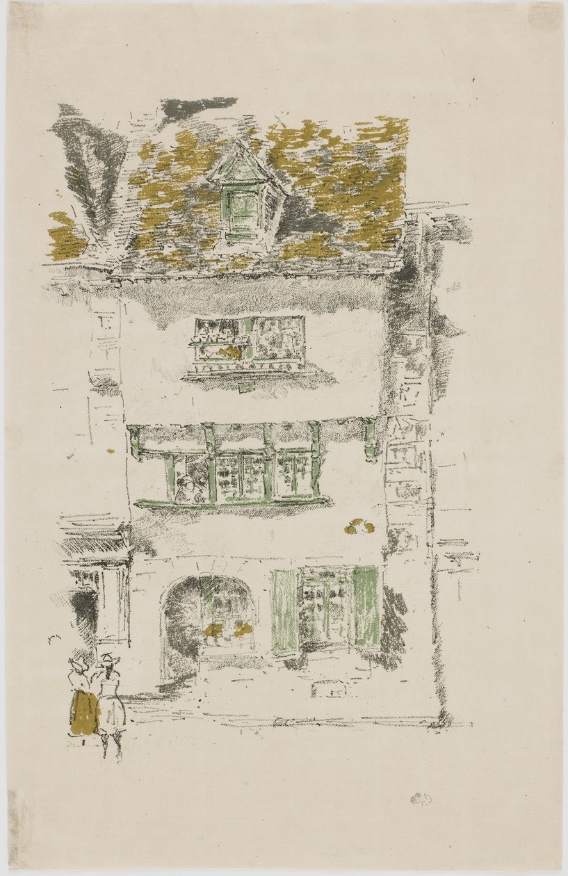Yellow House, Lannion, 1893 (lito på papper) av James Abbott McNeill Whistler