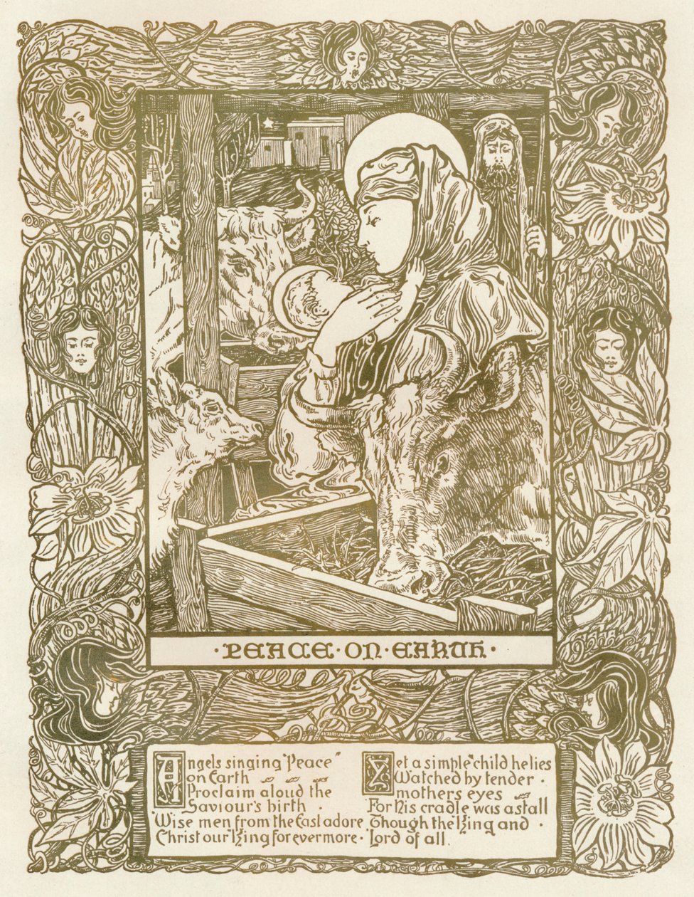 "Design för en julsång", c1898 av James Allan Duncan