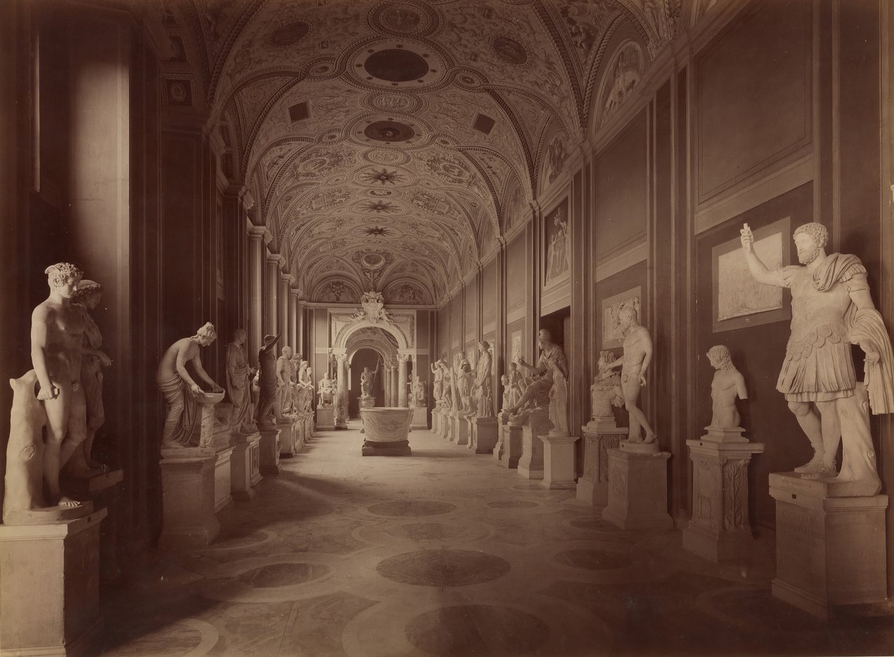 Statyernas sal, 1850-60-tal. av James Anderson