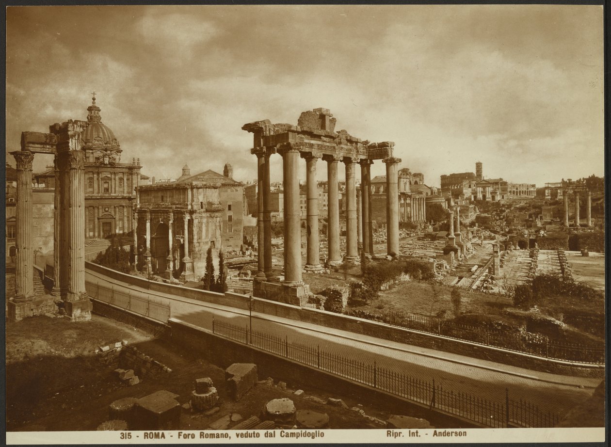 Forum Romanum, sett från huvudstaden av James Anderson