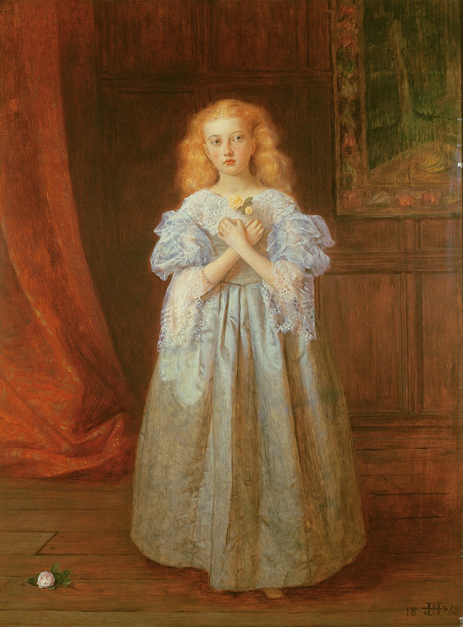 Den lilla flickan som satt för Van Dyck, 1868 av James Archer