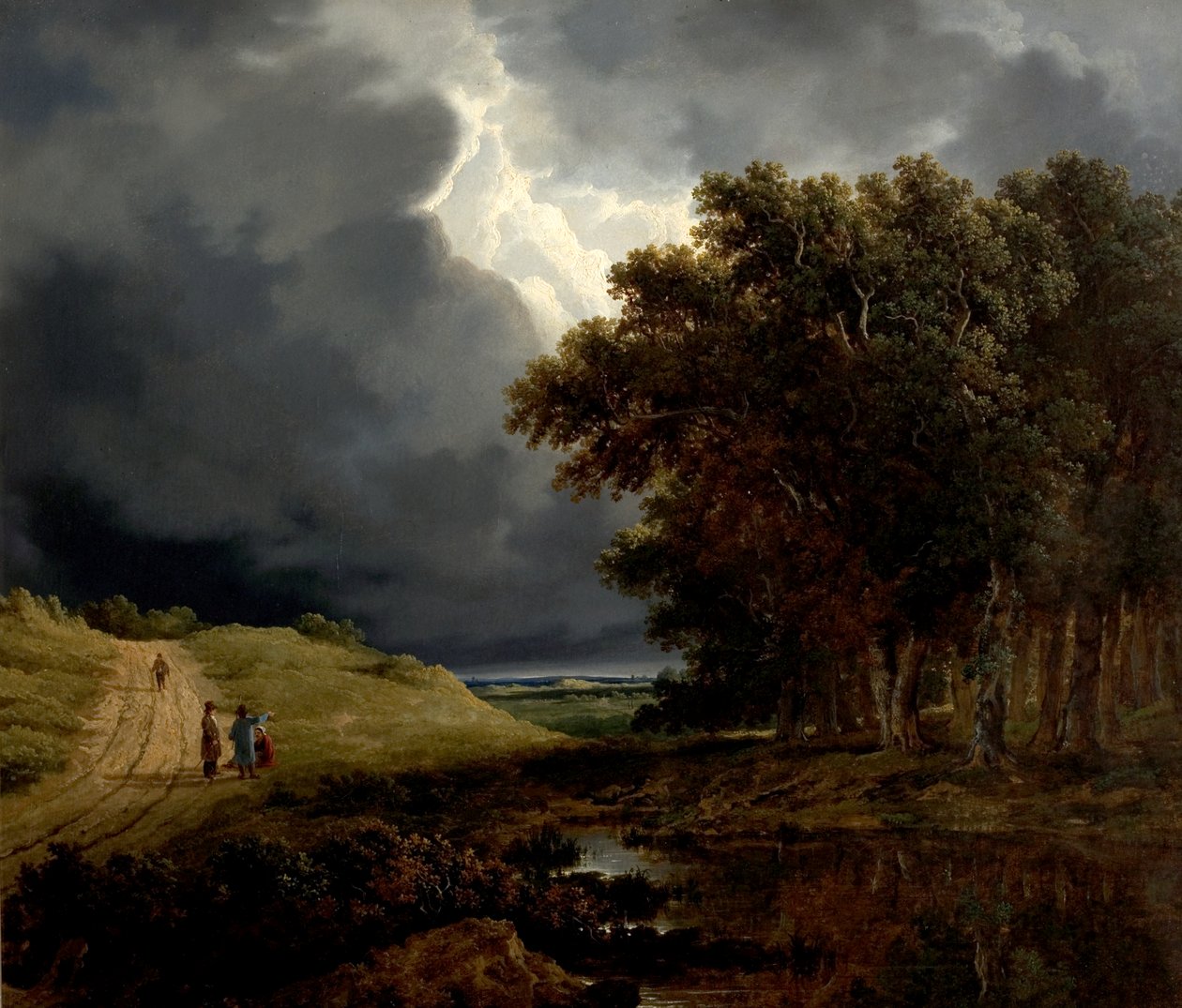 Skogskanten, storm på väg, 1826 av James Arthur OConnor