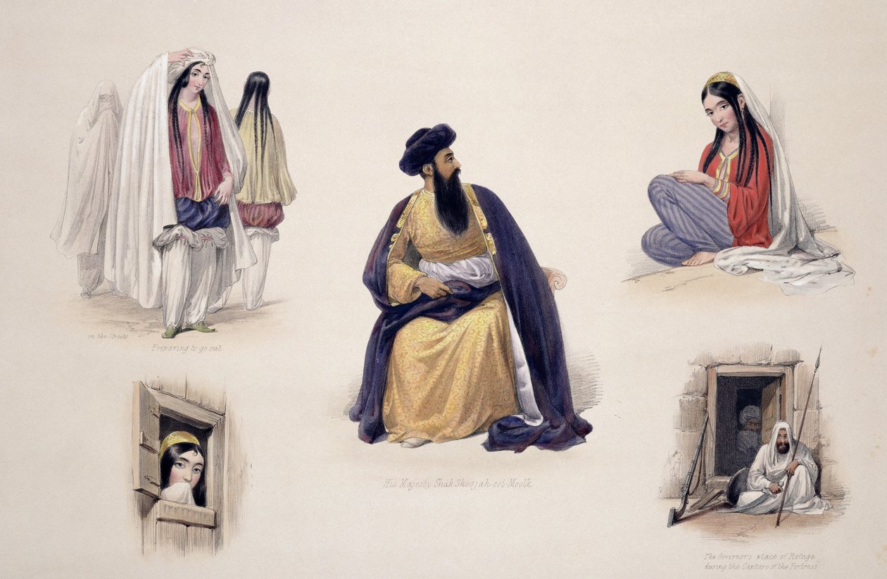 A Portrait of His Majesty Shah-Sooja-Ool-Moolk (1780-1842), från 