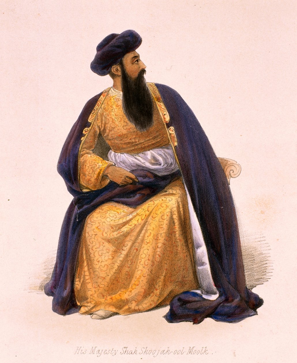 Ett porträtt av Hans Majestät Shah-Sooja-Ool-Moolk [sic]? av James Atkinson