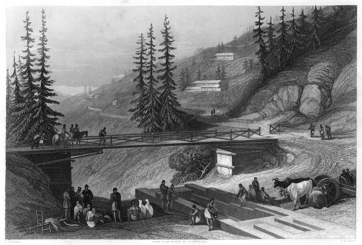 Simla, Indien, c1860. av James B. Allen