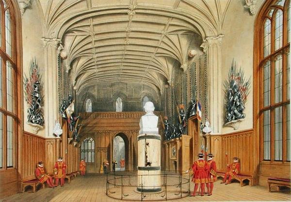 Vaktkammaren, Windsor Castle av James Baker (after) Pyne