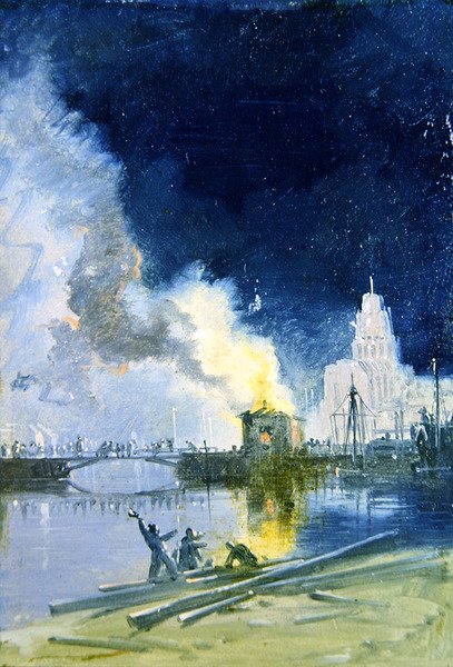 Bristol Burning av James Baker Pyne