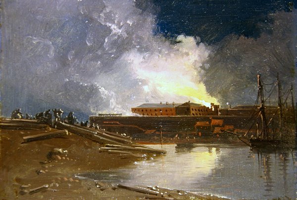 Bristol Burning av James Baker Pyne