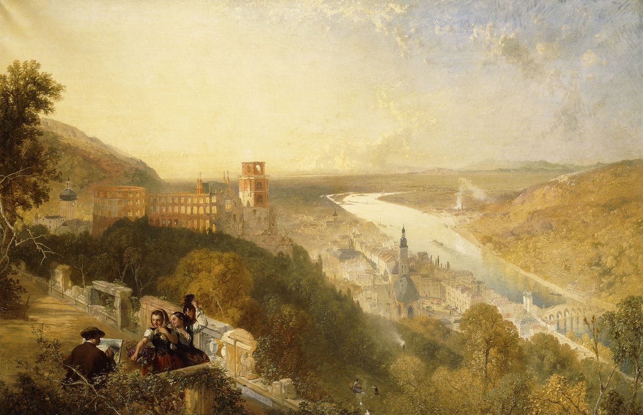 Heidelberg från terrassen av James Baker Pyne