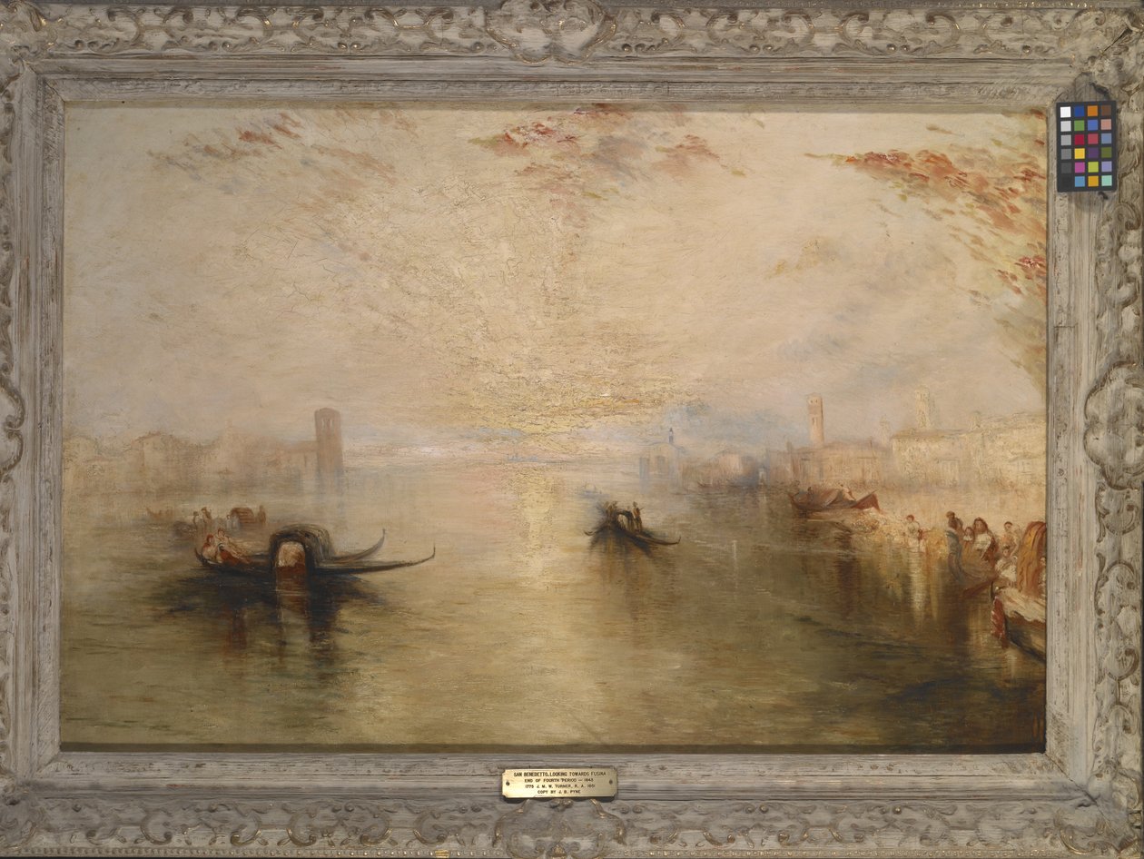 San Benedetto ser mot Fusina (After Turner) (olja på duk) av James Baker Pyne