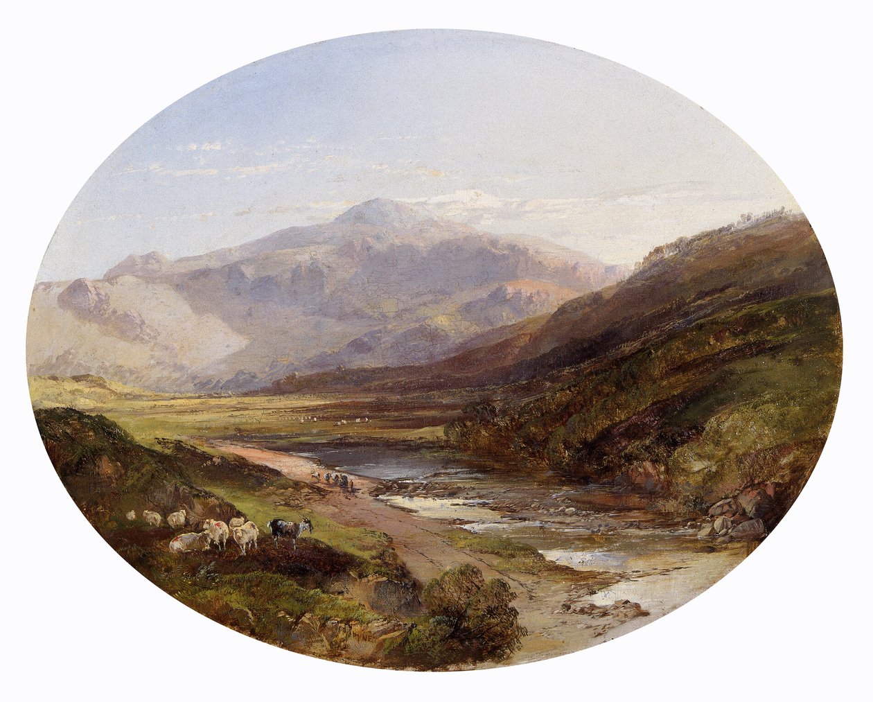 Snowdon från Capel Curig av James Baker Pyne