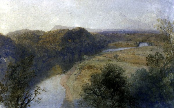 Ribble från Red Seat (olja på duk) av James Baker Pyne