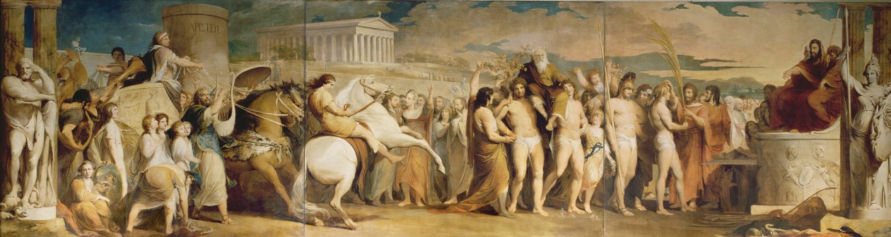 Crowning the Victors at Olympia, tredje i serien The Progress of Human Culture and Knowledge, c.1777-84 (se 101473 och 101474) av James Barry