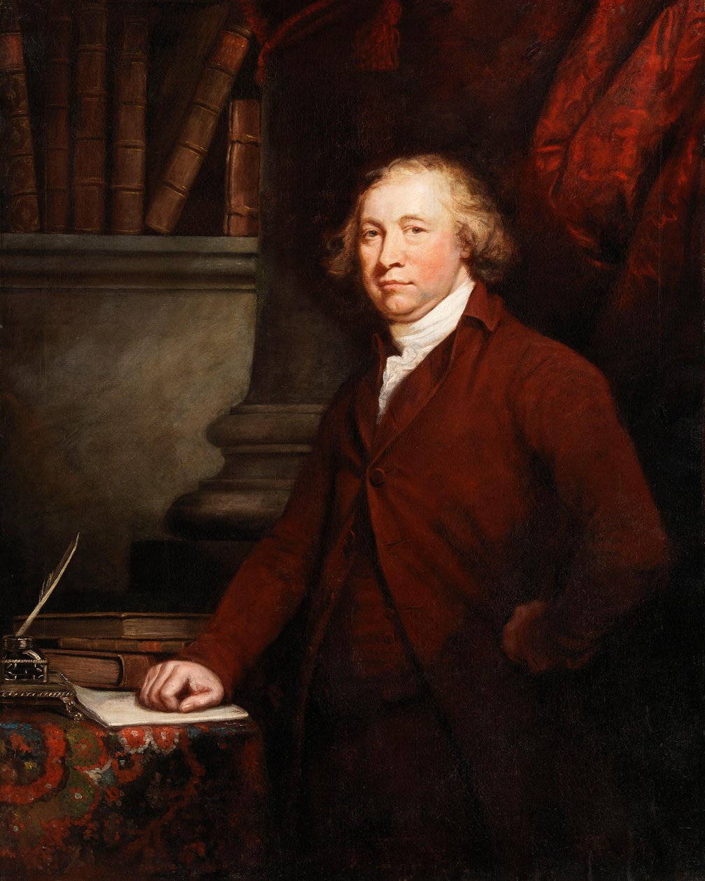 Porträtt av Edmund Burke (1729-1797), statsman, talare och författare av James Barry